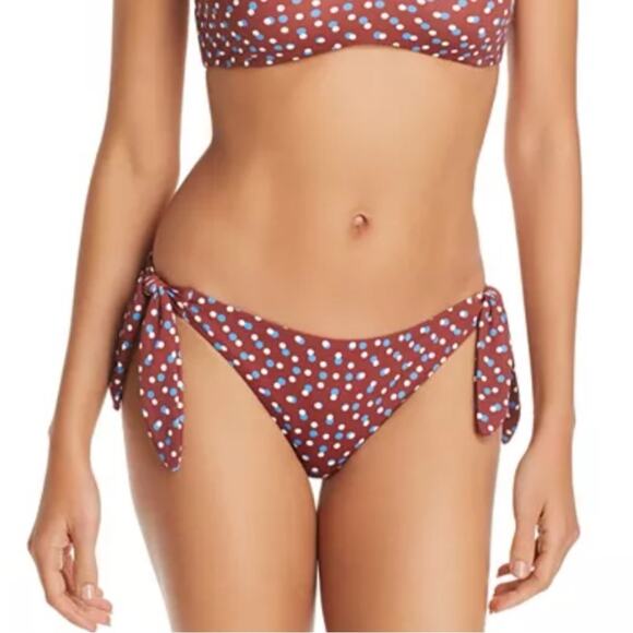 EBERJEY Mius Ursula Side Tie Polka Dot Bikini Bottom - Picture 5 of 5
